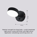 Axyaa Wall Lamp Button Switch Nordic Living Bedroom Lighting Hallway Home Decor