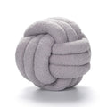 Axyaa Red Knot Pillow Ball: Handmade Soft Round Decorative Plush Cushion