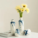 Axyaa Irregular Ink Graffiti Ceramic Vase for Home Decoration and Flower Arrangement