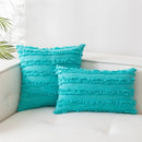 Axyaa Cotton Linen Cut Flowers Pillowcase: Nordic Style Cushion Cover Home Decor