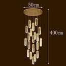 Axyaa Crystal Stair Chandelier Lighting, Ceiling & Hanging LED Chandeliers for Living Room