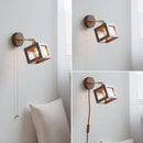 Axyaa Clear Glass LED Wall Light Fixture Pull Chain Switch Modern Sconce Lamp