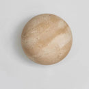 Axyaa LED Wall Light Yellow Travertine Stone Bedside Lamp for Bathroom Mirror