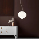 Axyaa Glass LED Pendant Light for Dining Room Bar Decor.