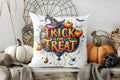 Axyaa Scary Ghosts and Bows Halloween Pillow Cover for Sofa, Bedroom, Car
