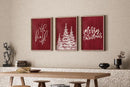 Axyaa Abstract Christmas Tree Wall Art for Modern Living Room Decor