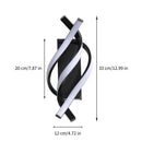Axyaa Curved Spiral LED Wall Lamp for Bedroom Corridor Living Room Lighting