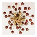 Axyaa Retro Purple Murano Style Droplet Chandelier for Living, Bedroom, Dining Room