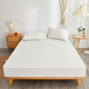 Axyaa Cotton Zippered Mattress Protector Encasement: Breathable, Fully Enclosed Fitted Sheet