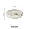 Axyaa 6" Ceramic Kimchi Plate Dish Salad Bowl - Creative Kiln Glaze - Single Plate