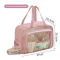 Axyaa Travel Toiletry Storage Bag: Portable Makeup Organizer for Dry/Wet Cosmetics.