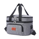 Axyaa Double Layers Tote Cooler Lunch Bag for Travel & Picnic, Large Capacity, Shoulder Strap