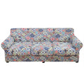Elastic Vintage Flower Sofa Covers by Axyaa - Washable Furniture Protector