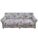 Elastic Vintage Flower Sofa Covers by Axyaa - Washable Furniture Protector