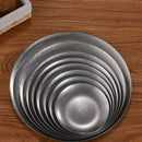 Axyaa Stainless Steel Steak Plate Set of 4
