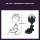 Axyaa RGB Dream Colors Projection Lamps with Music Sync for Bedroom and Party