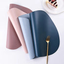 Axyaa Faux Leather Placemat Coaster Set Kitchen Accessories Place Mats