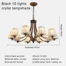 Axyaa Crystal Golden Pendant Lights - Modern Minimalist American Light Luxury Fixtures