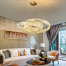 Axyaa Crystal Chandelier Pendant Lamp for Modern Interior Lighting
