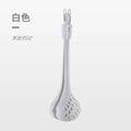 Axyaa Kitchen Utensil Set: Colander Spoon, Food Tongs, Beater, Steak Clip, Soup Filter