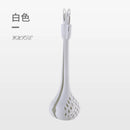 Axyaa Kitchen Utensil Set: Colander Spoon, Food Tongs, Beater, Steak Clip, Soup Filter
