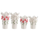 Axyaa Ceramic Flower Vase: 3D Creative Porcelain Decor for Wedding and Home Decor
