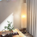 Axyaa Rice Paper Floor Lamp Modern Nordic Design Cylindrical Standing Lamp