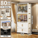 Axyaa Transparent Foldable Wardrobe - Large Capacity Bedroom Organizer