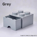 Axyaa Color Block Drawer Organizer Stackable Plastic Cabinet - Home Storage Solution