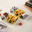 Axyaa Stainless Steel Taco Crepe Rack Tower for Organized Kitchen Storage