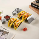 Axyaa Stainless Steel W-Shaped Taco Crepe Rack Tower Kitchen Storage Rack