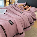 Axyaa Class A Thickened Fleece Sofa Blanket - Multi-functional Coral Fleece