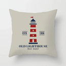Axyaa Blue Mediterranean Compass Anchor Pillow Cover 45x45cm