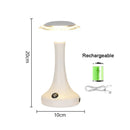 Axyaa LED Touch Sensor Table Lamp for Night Light Reading, Wireless Rechargeable