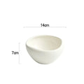 Axyaa White Ceramic Deep Plate - Thick Soup Pasta Salad Dessert Snack Specialty Tableware.
