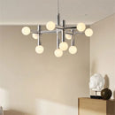Axyaa Tubular Glass Chandelier Pendant for Kitchen Living Dining Room