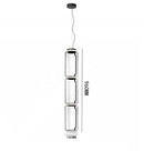 Axyaa Modern Glass LED Pendant Light for Dining Room Decoration
