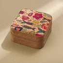 Axyaa Leather Jewelry Storage Box with Functional Divisions