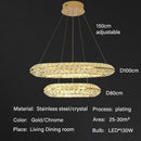 Axyaa Luxury Crystal Chandeliers for Home Villa Lighting in Living Dining Room