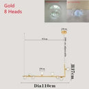 Axyaa Nordic Cross Glass Ball Pendant Light - Modern Minimalist Decor Lighting