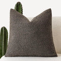 Axyaa Boucle Throw Pillow Cover | Soft Texture | Cozy 18x18" Square Pillow Case