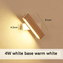 Axyaa Solid Wood LED Wall Lamp | Adjustable Nordic Bedside Lighting