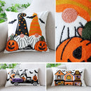 Axyaa Halloween Pumpkin Embroidered Pillowcase for Home Sofa Decor