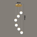 Luxury Nordic Villa Chandelier - Axyaa Living Room Hanging Lights