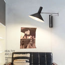 Axyaa Nordic Rocking Chair Wall Lamp, Retro LED Study Wall Light