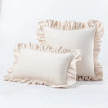 Axyaa Velvet Ruffle Cushion Cover for Home Decor 30x50/45/50cm