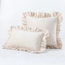 Axyaa Velvet Ruffle Cushion Cover for Home Decor 30x50/45/50cm