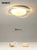 Axya Modern LED Chandelier Lights - White Black Indoor Lighting for Living Room Bedroom