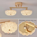 Axyaa Modern LED Gold Ceiling Light for Home Bedroom Living Room Kitchen