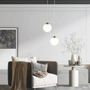 Axyaa Gold Glass Ball Pendant Light - Indoor LED Chandelier for Decor & Lighting
